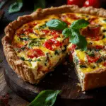 Easy and Delicious Spring Hash Brown Crust Quiche Recipe