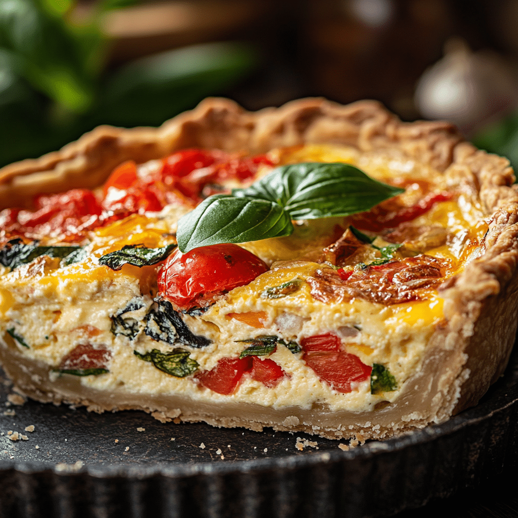 Easy and Delicious Spring Hash Brown Crust Quiche Recipe