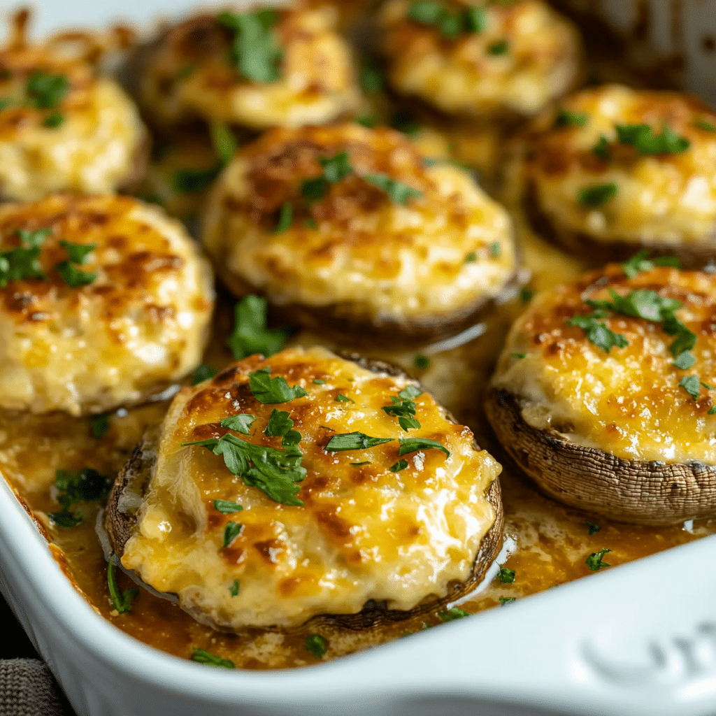 Tasty Olive Garden Stuffed Mushrooms