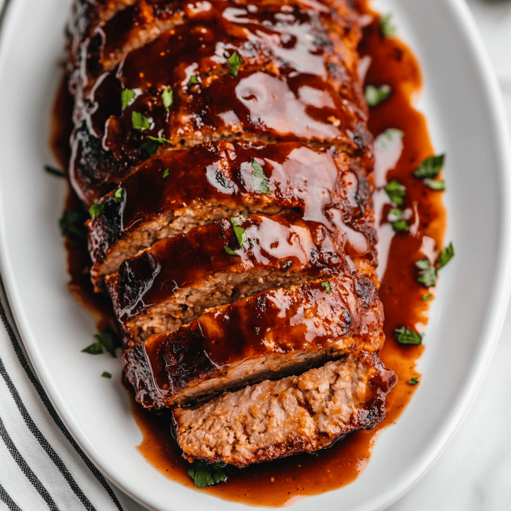 Tasty Meatloaf with Brown Sugar Glaze
