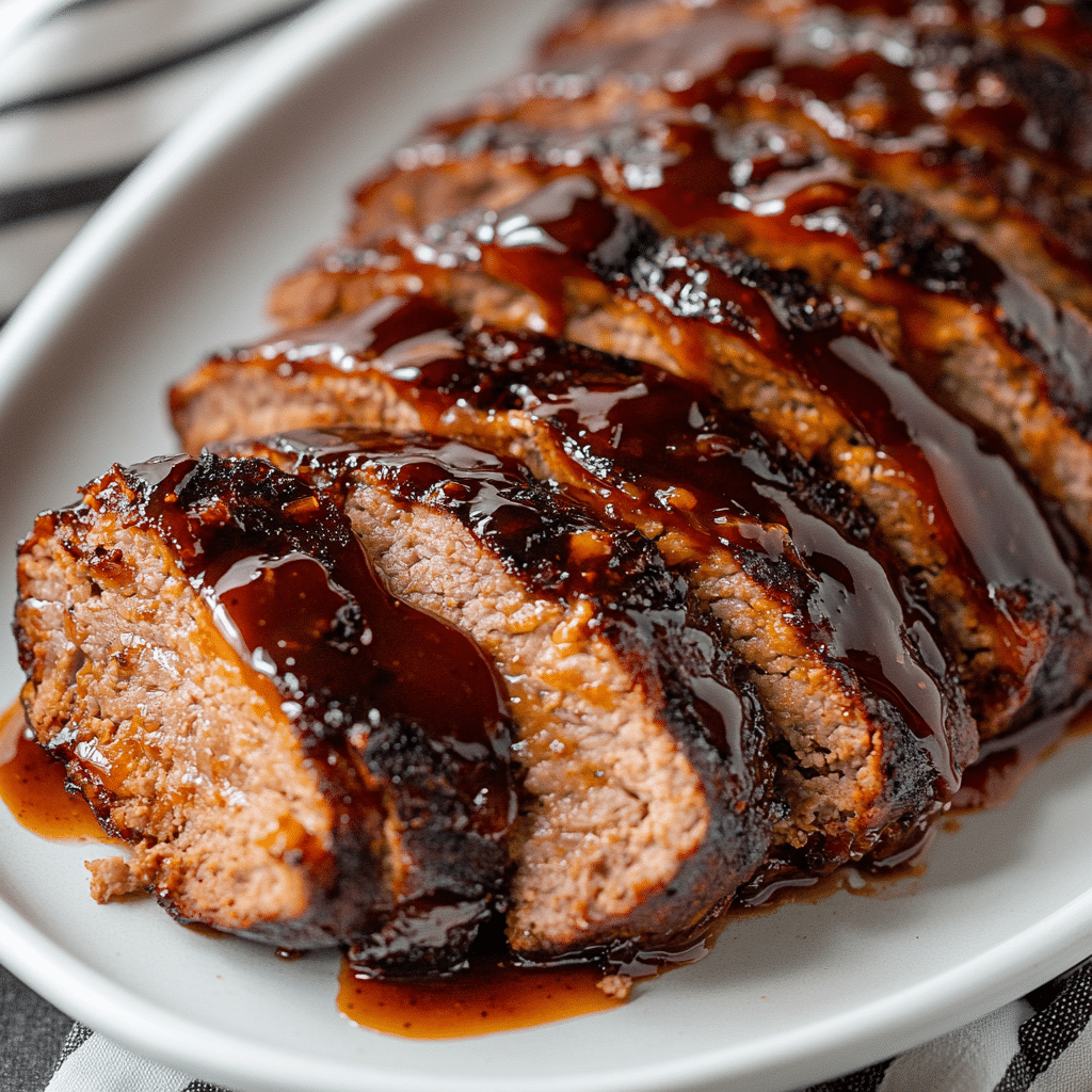 Tasty Meatloaf with Brown Sugar Glaze
