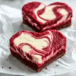Delicious Heart-Shaped Red Velvet Cheesecake