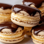 Boston Creme Pie Macarons