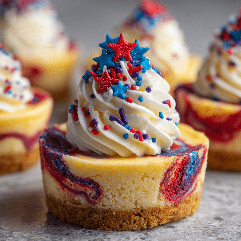 Patriotic Mini Cheesecakes