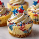 Patriotic Mini Cheesecakes