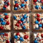 Red White and Blue Rice Krispie Treats