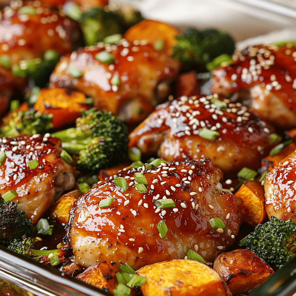 Honey Soy Baked Chicken and Veggies
