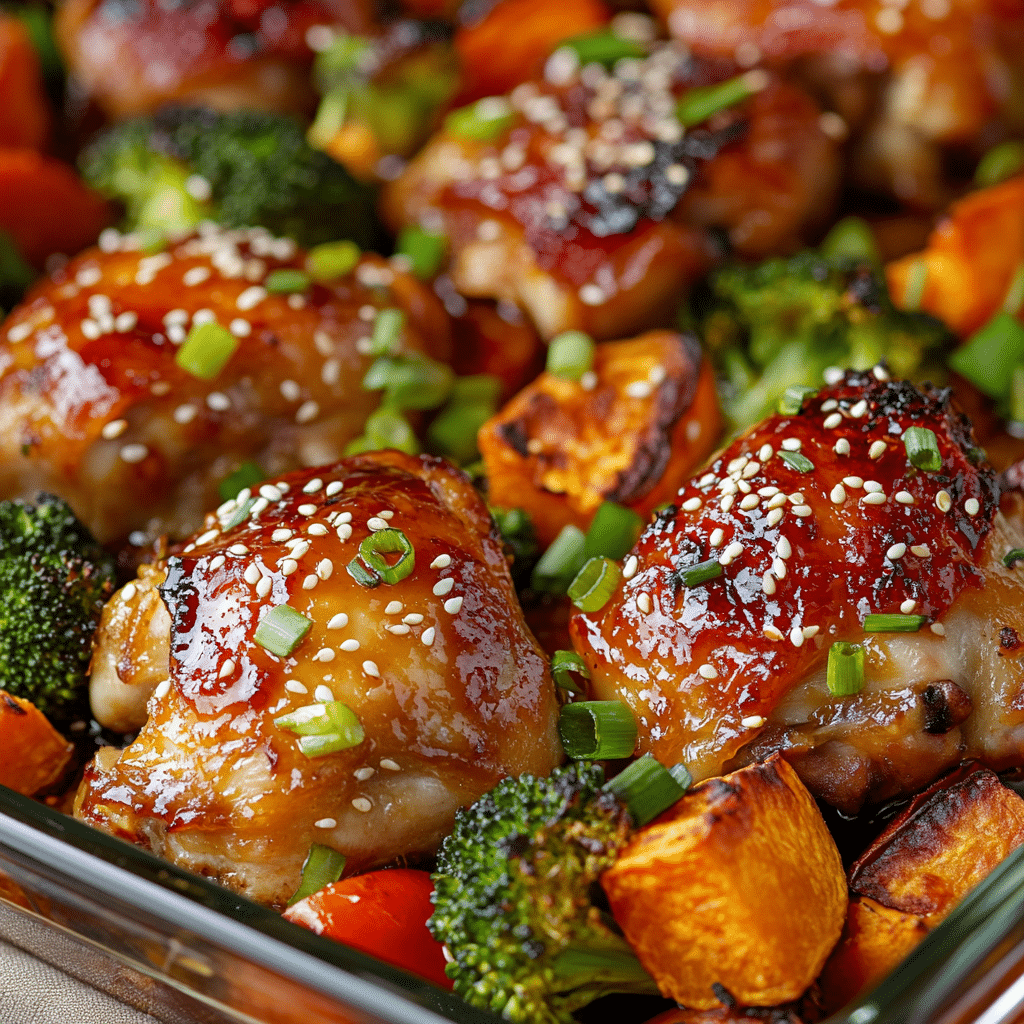 Honey Soy Baked Chicken and Veggies