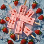 Strawberry Popsicles for Kids