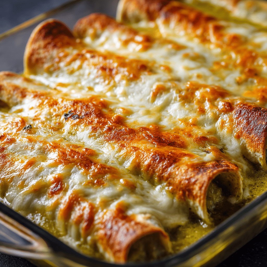 Hatch Green Chile Enchiladas