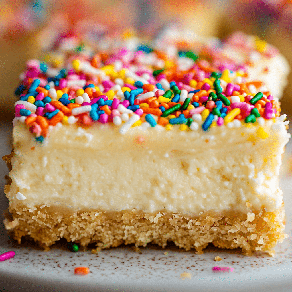 Sugar Cookie Cheesecake Bars