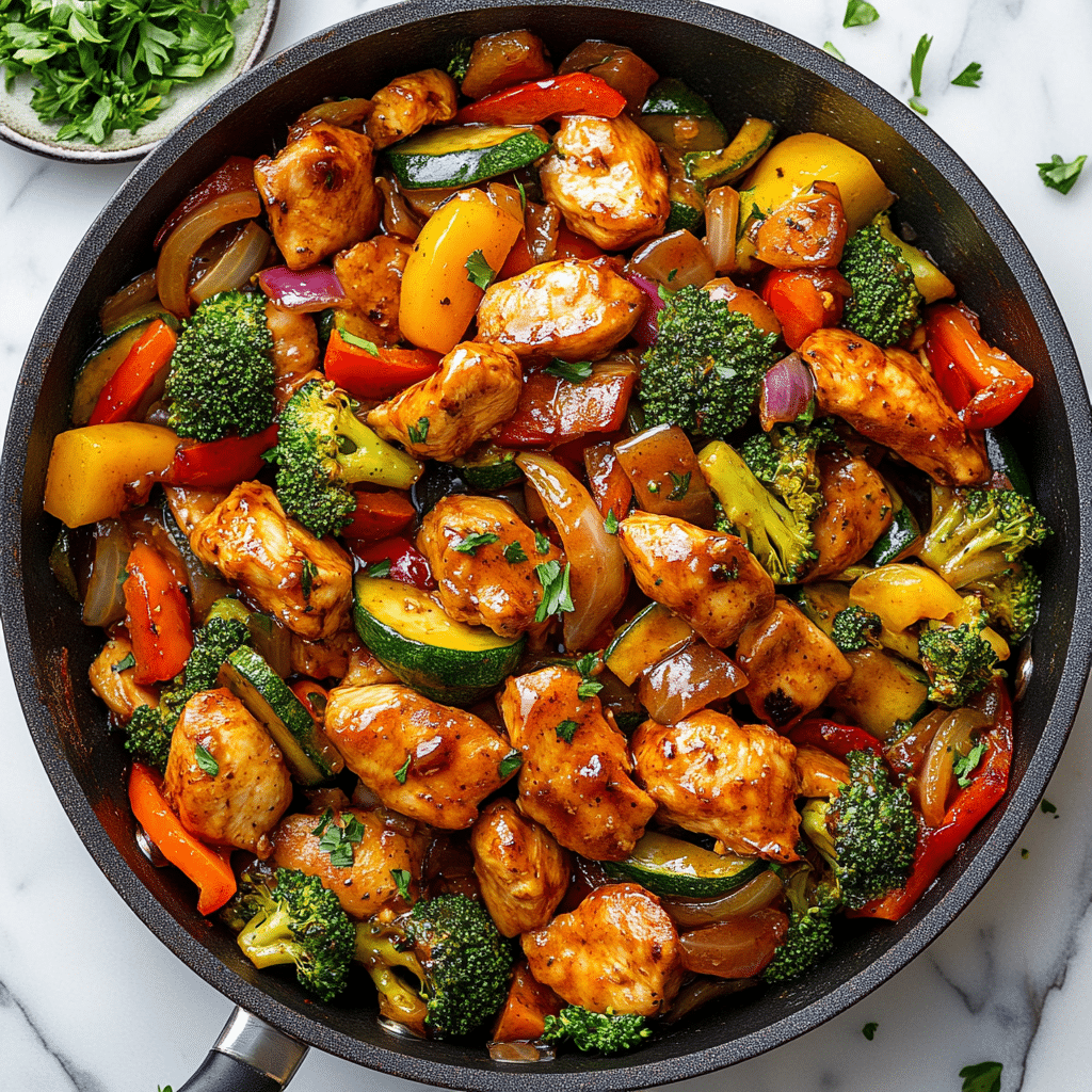 Chicken and Vegetables Skillet