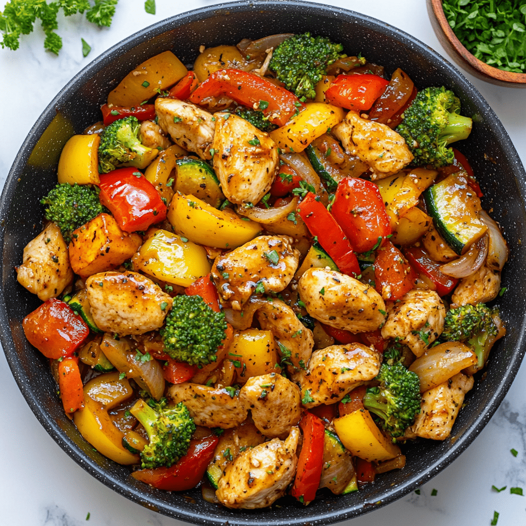 Chicken and Vegetables Skillet