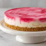 No Bake Rhubarb Cheesecake