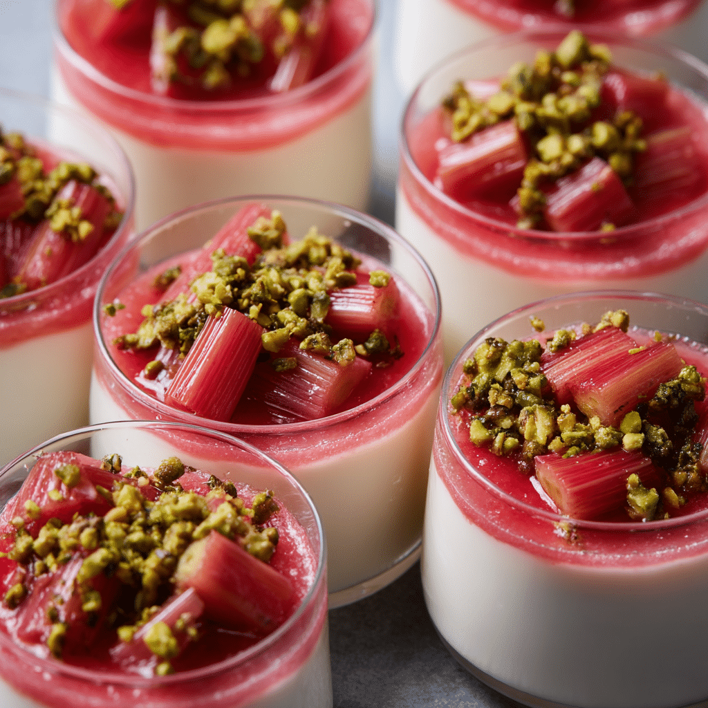 Rhubarb Panna Cotta