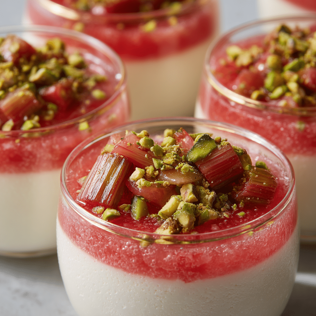 Rhubarb Panna Cotta