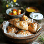 Spiced Potato and Pea Samosas