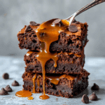 Caramel Chocolate Chip Brownies