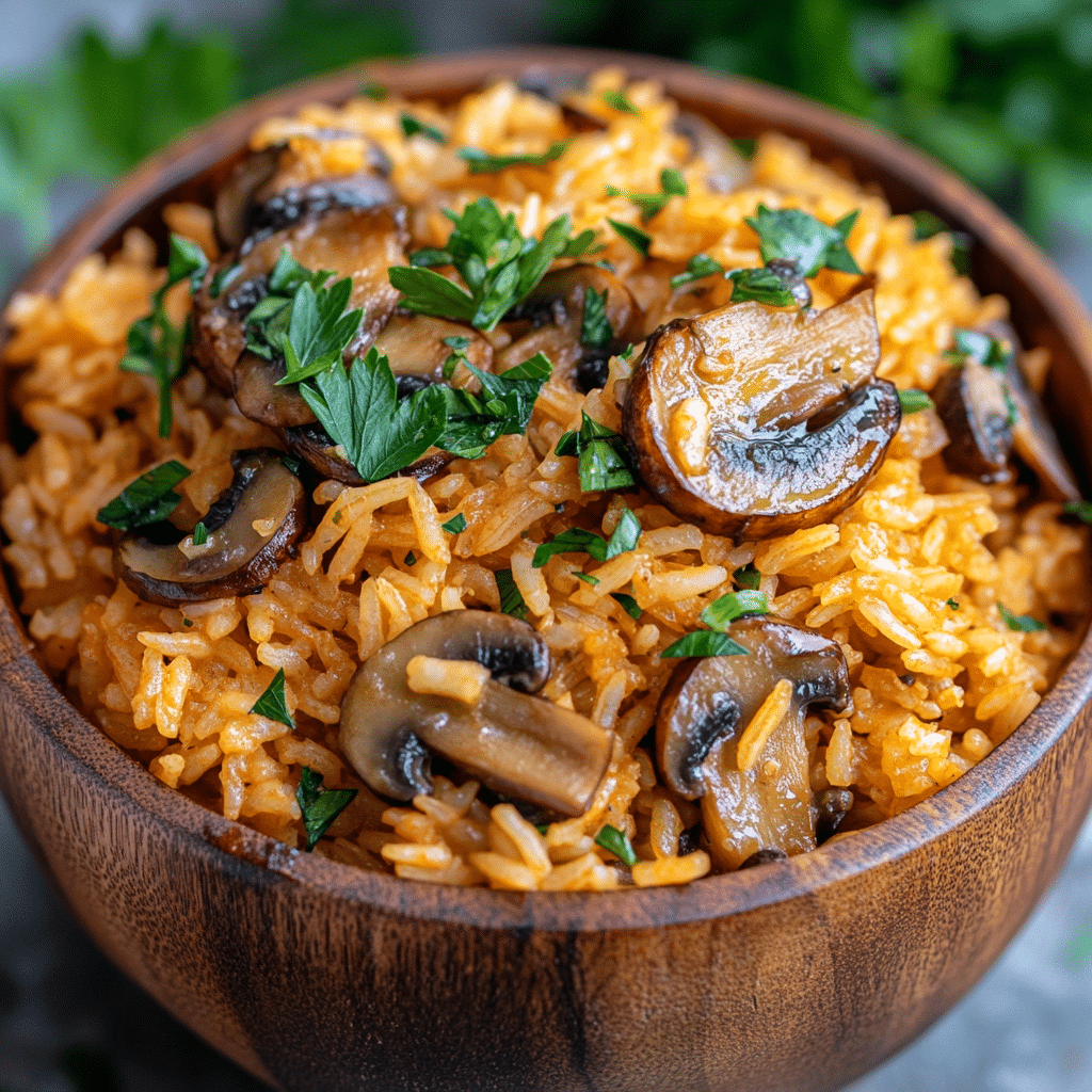 Mushroom Rice Pilaf
