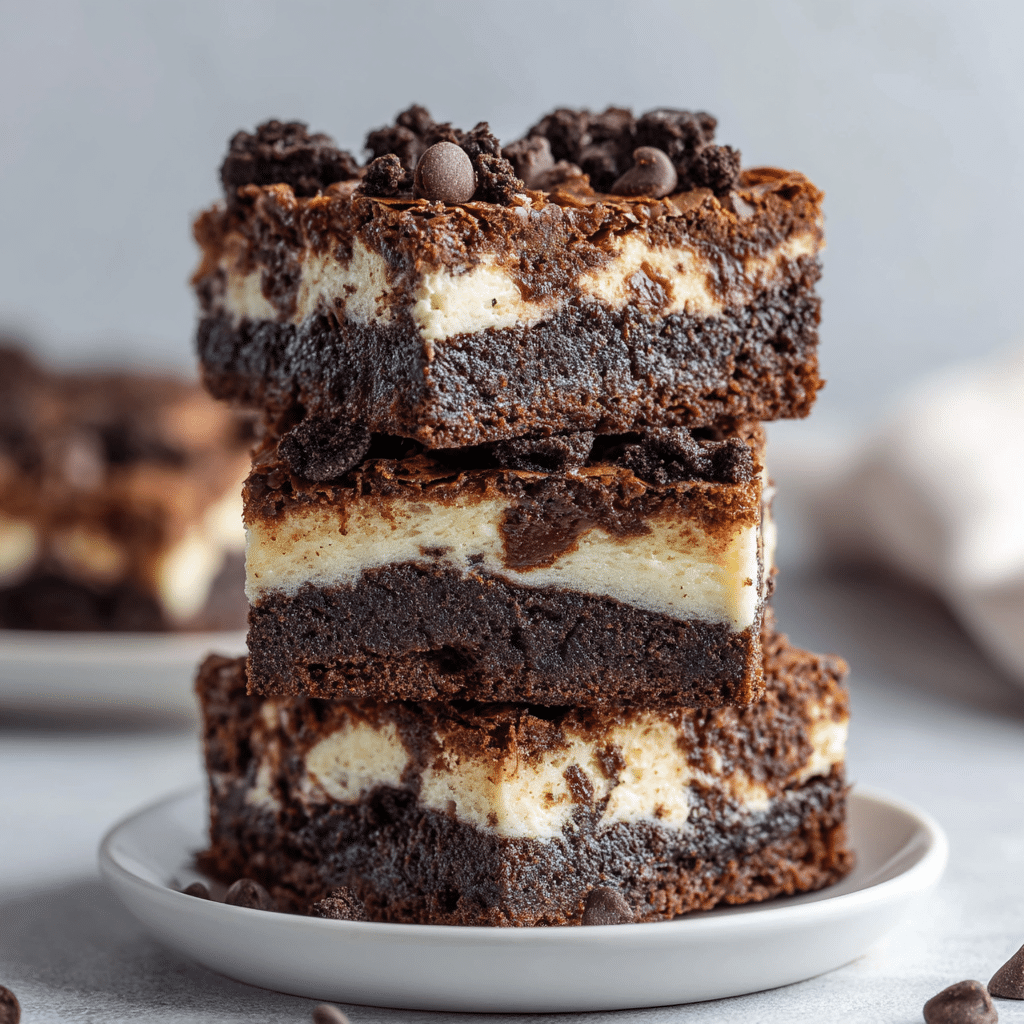 Loaded Cream Cheese Oreo Brownies