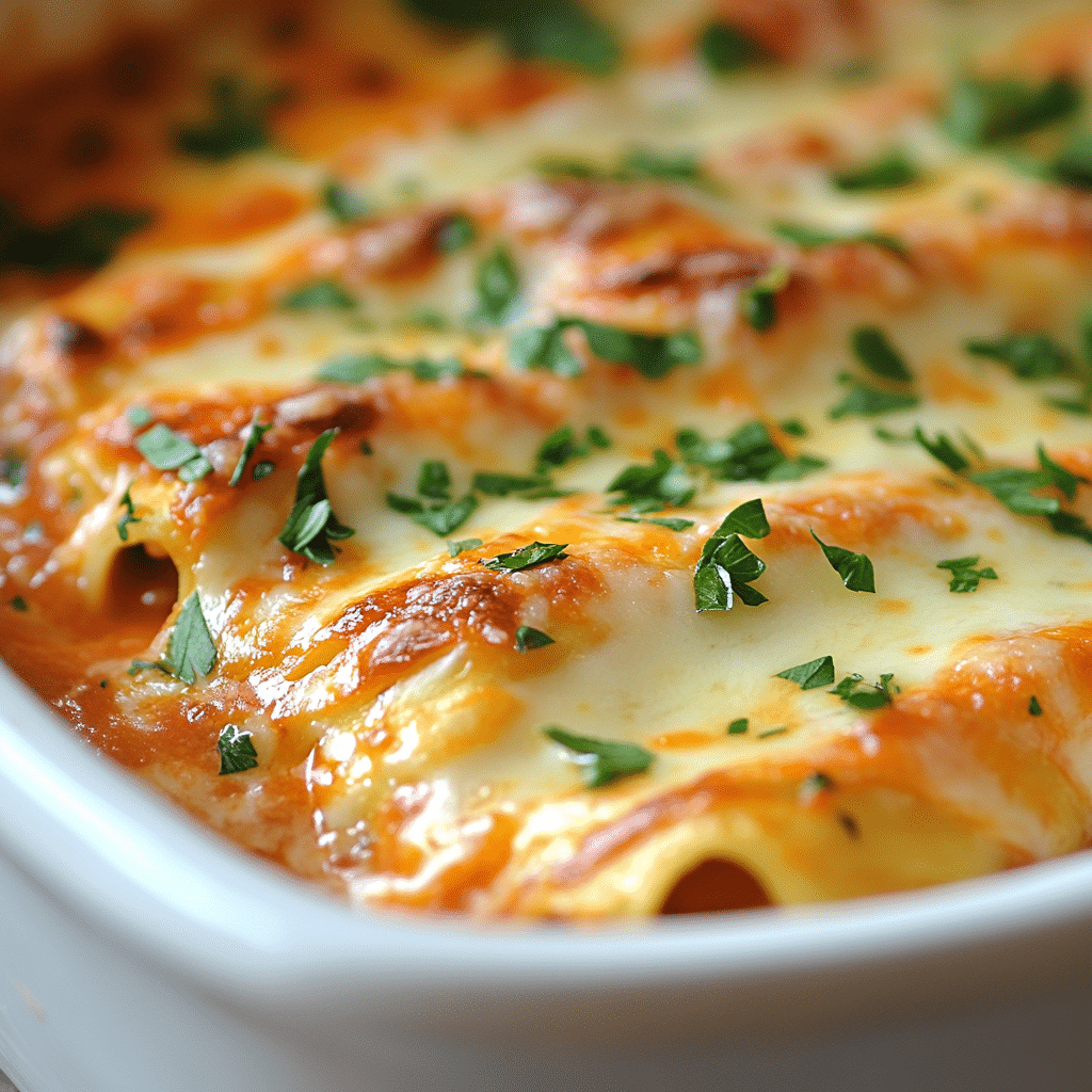 Easy Stuffed Manicotti