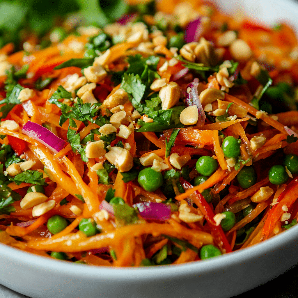 Chopped Thai Salad with Sesame Garlic Dressing