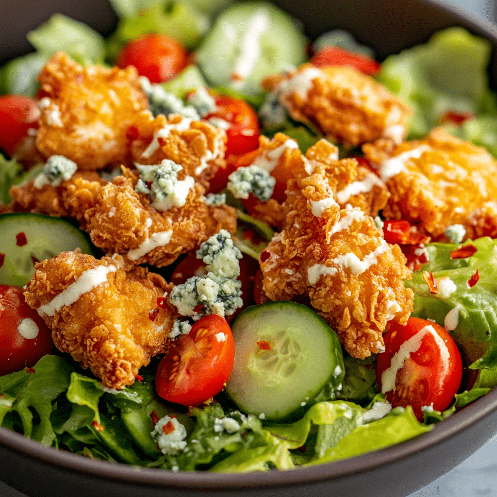 Crunchy Hot Honey Chicken Salad