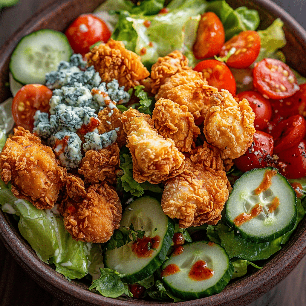 Crunchy Hot Honey Chicken Salad
