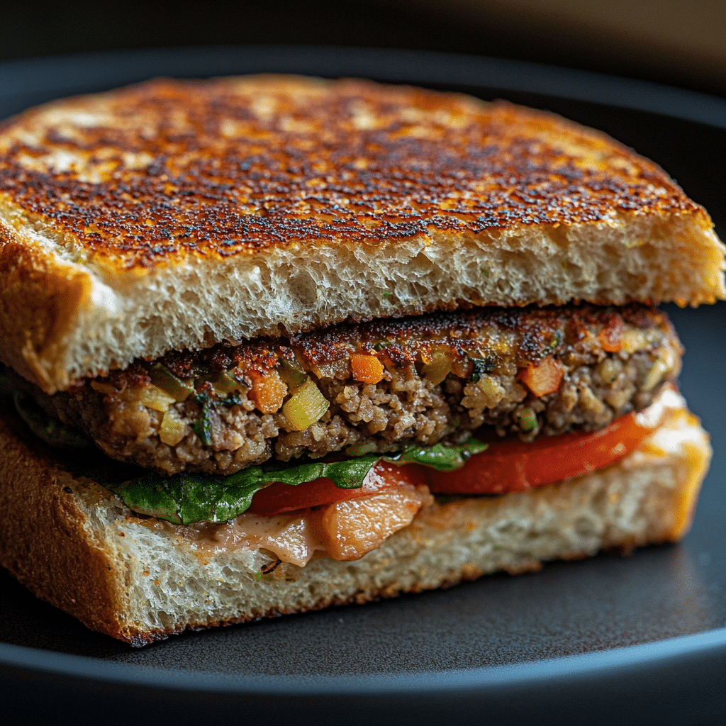 Homemade Vegan Burger