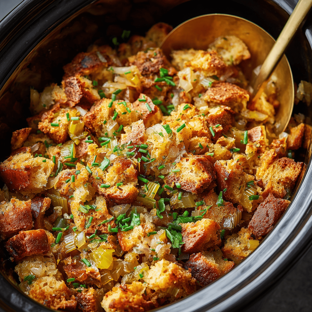Crockpot Chicken and Dressing Casserole