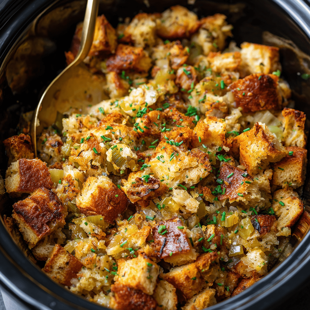 Crockpot Chicken and Dressing Casserole