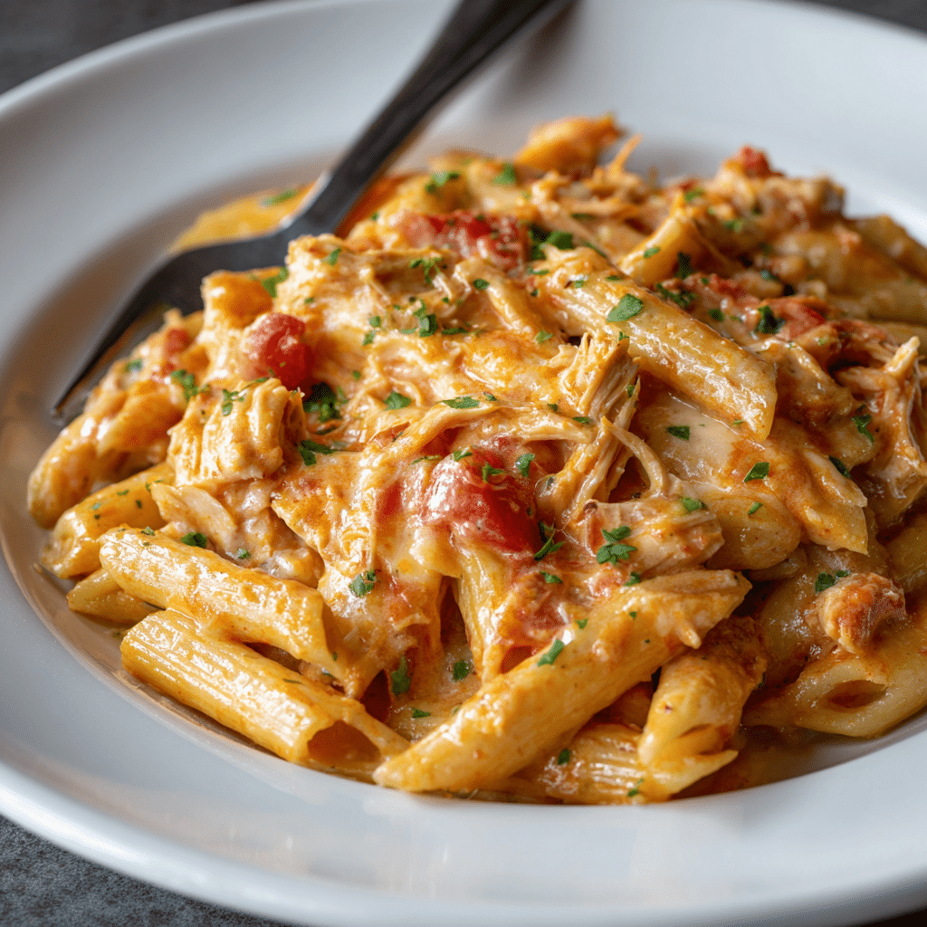 Buffalo Chicken Pasta – One Pot