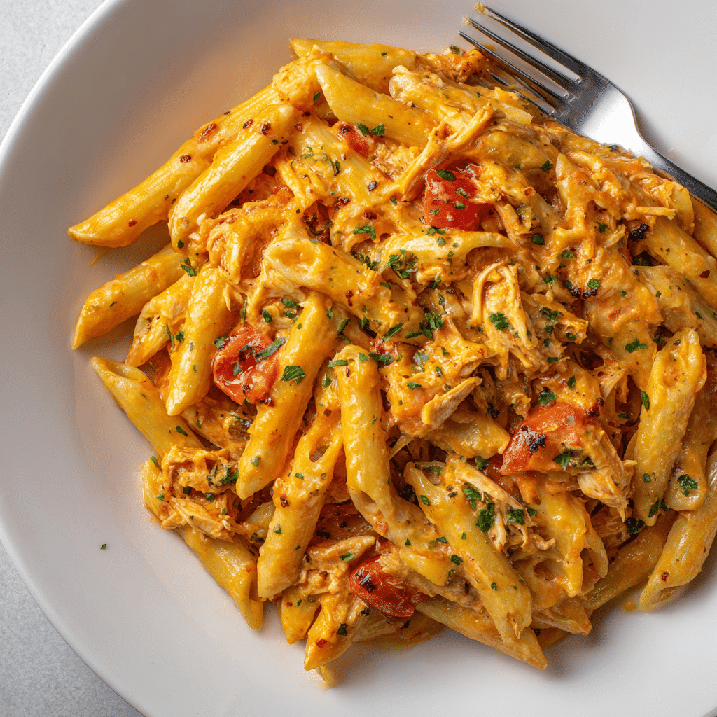 Buffalo Chicken Pasta – One Pot