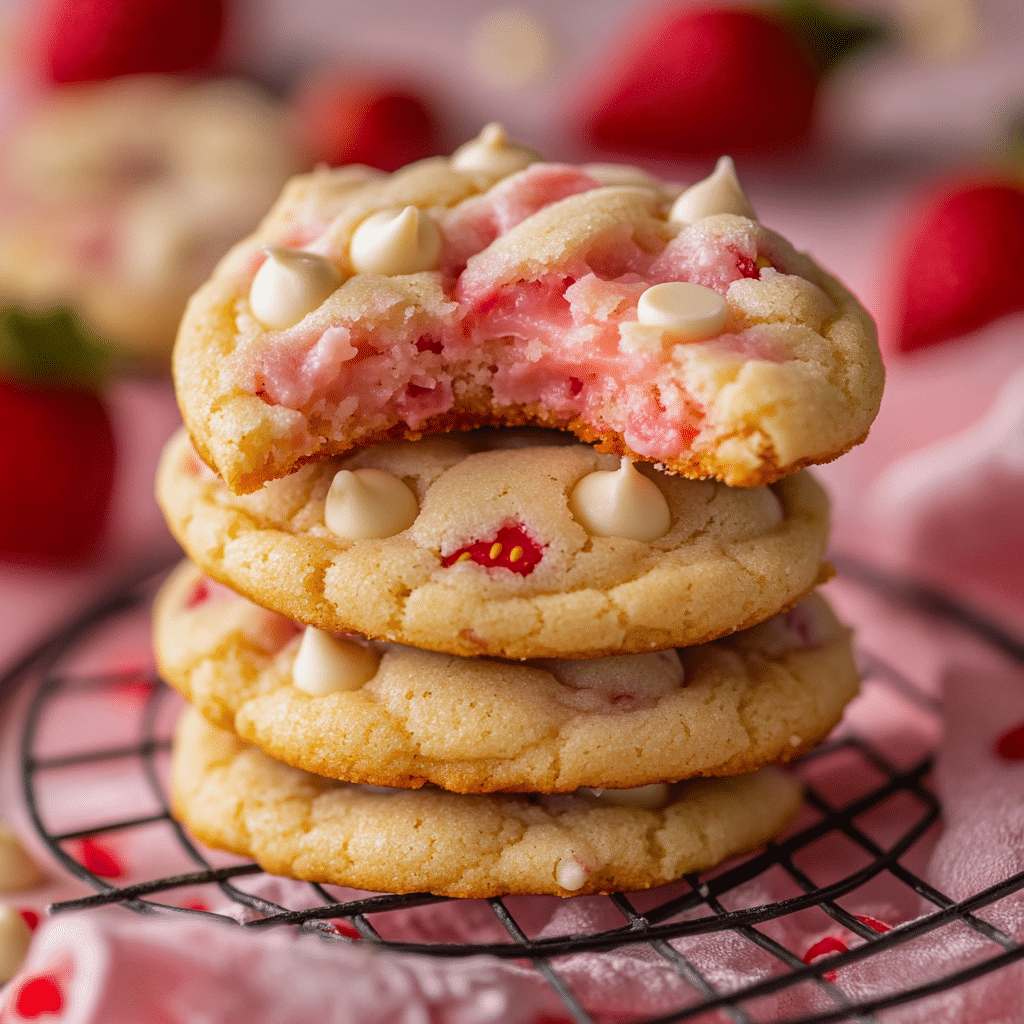 Strawberry Cheesecake Cookies