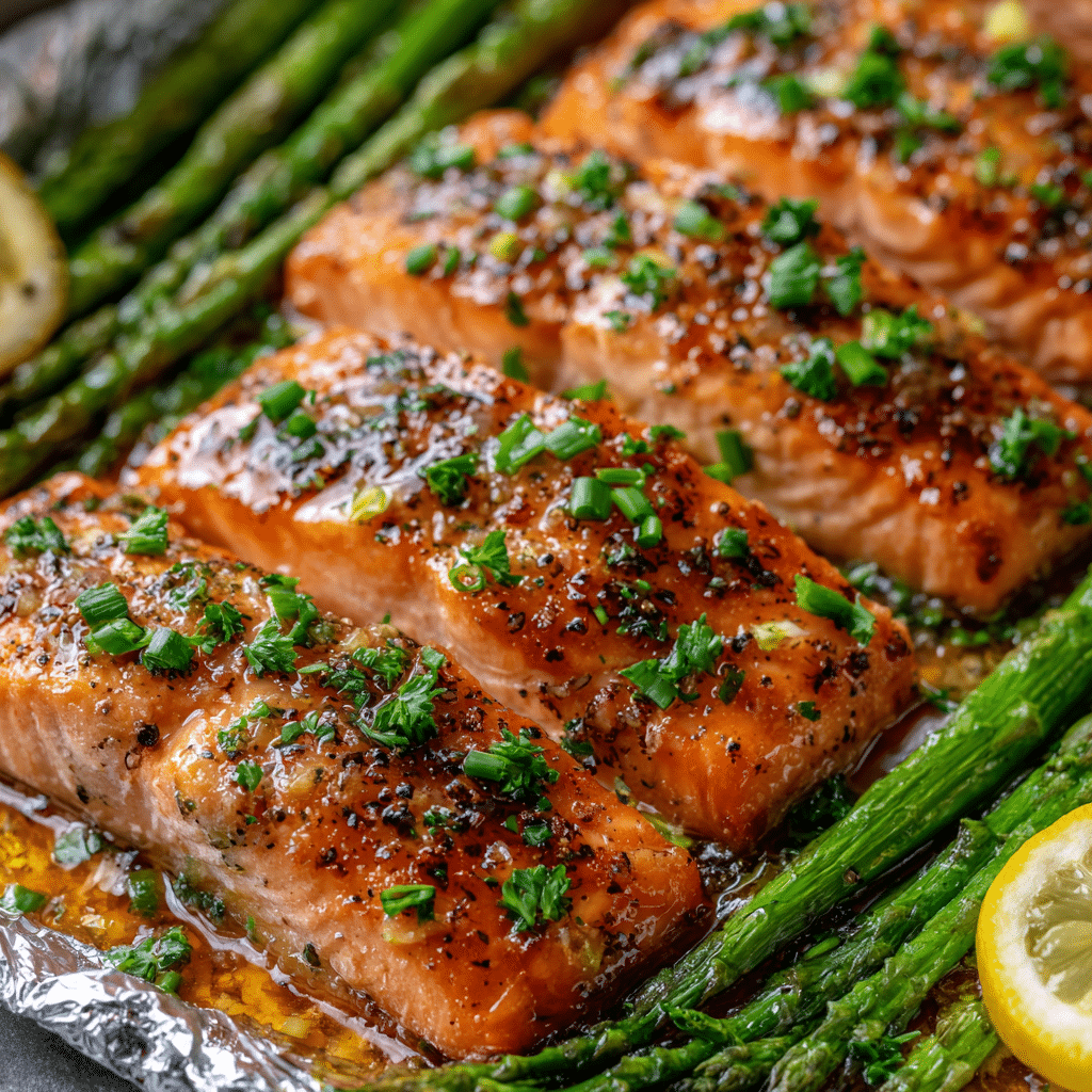 Baked Salmon in Foil with Asparagus (Quick & Healthy)