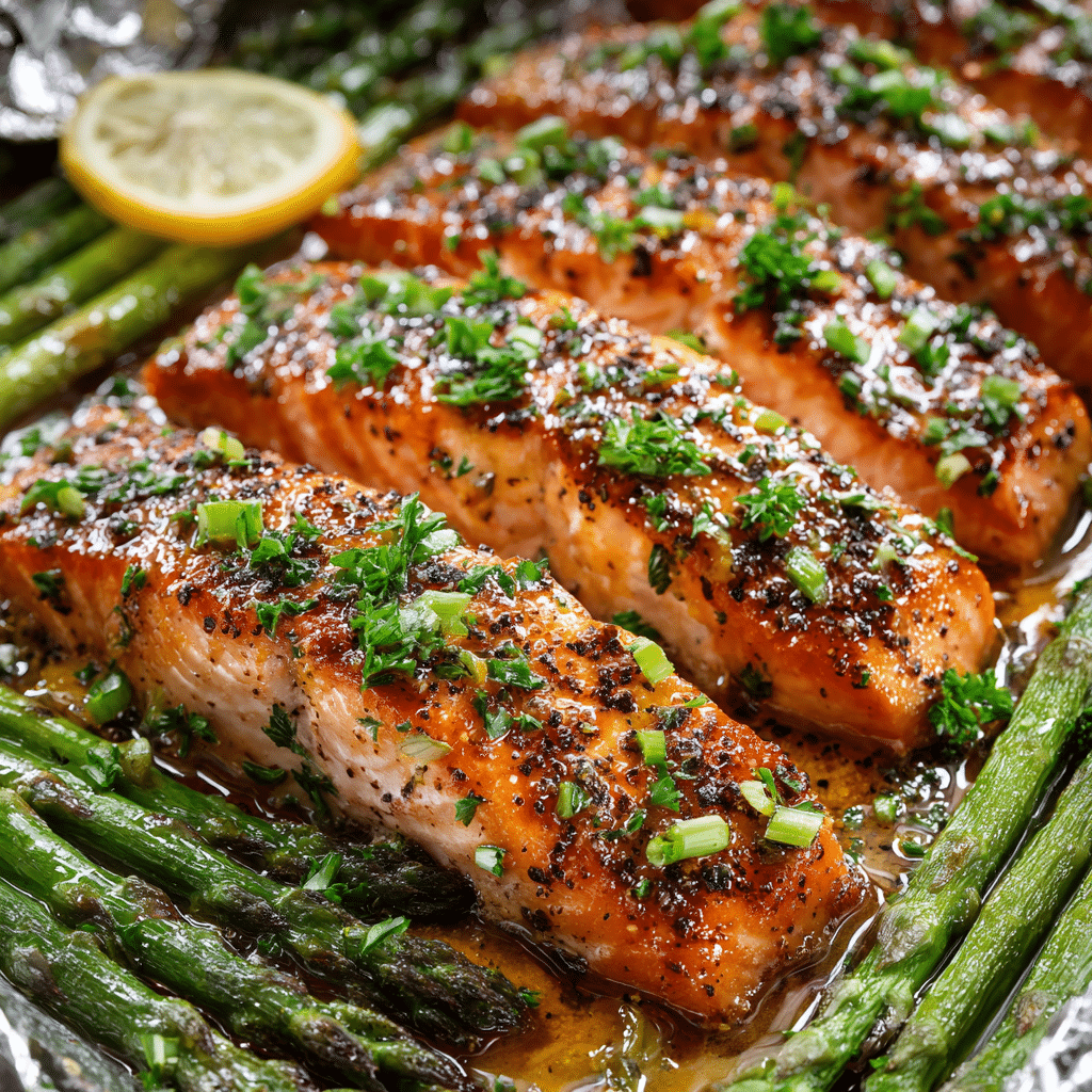 Baked Salmon in Foil with Asparagus (Quick & Healthy)
