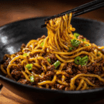 30-Minute Mongolian Ground Beef Noodles
