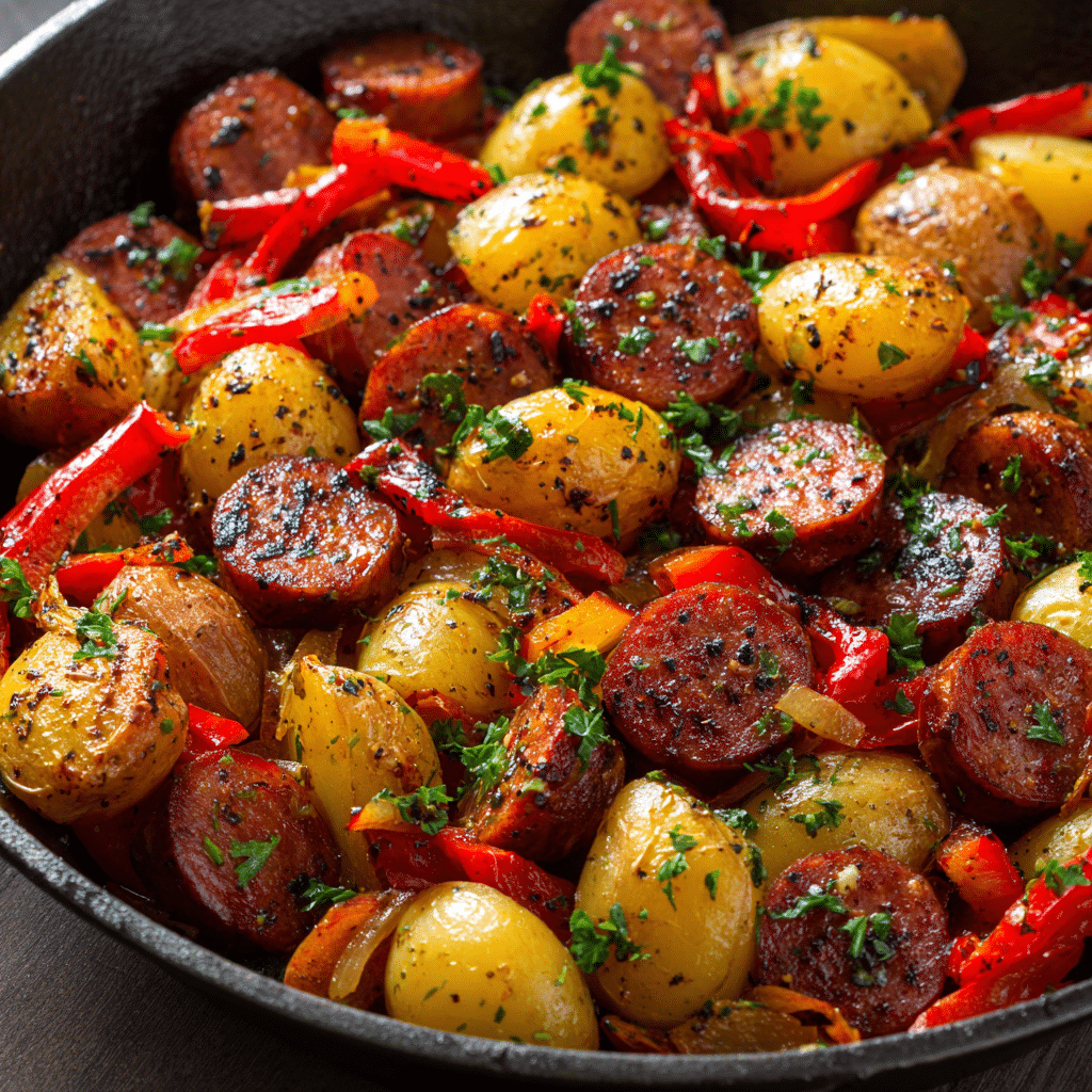 Smoked Sausage and Potatoes Skillet (30-Minutes)