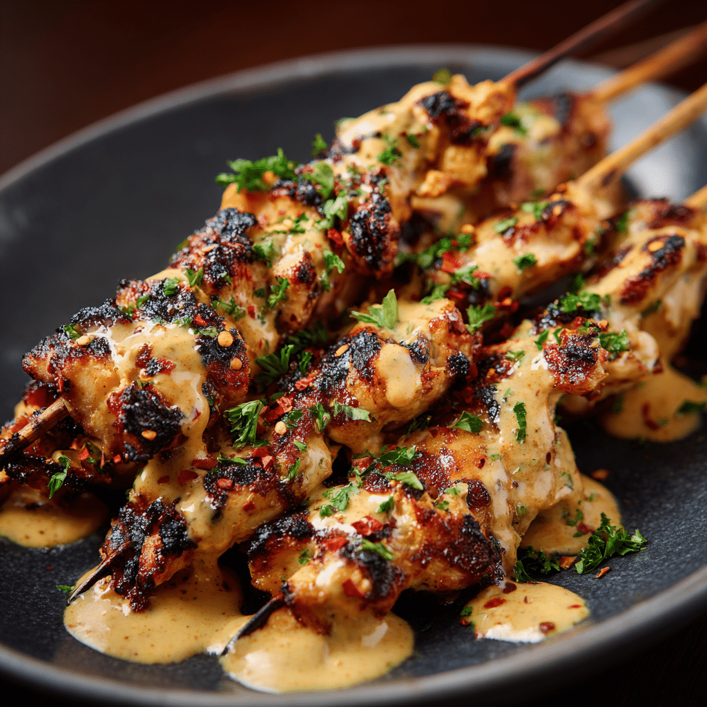 Bang Bang Chicken Skewers