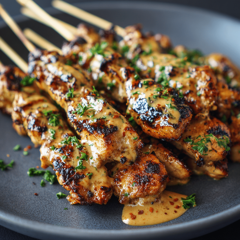 Bang Bang Chicken Skewers