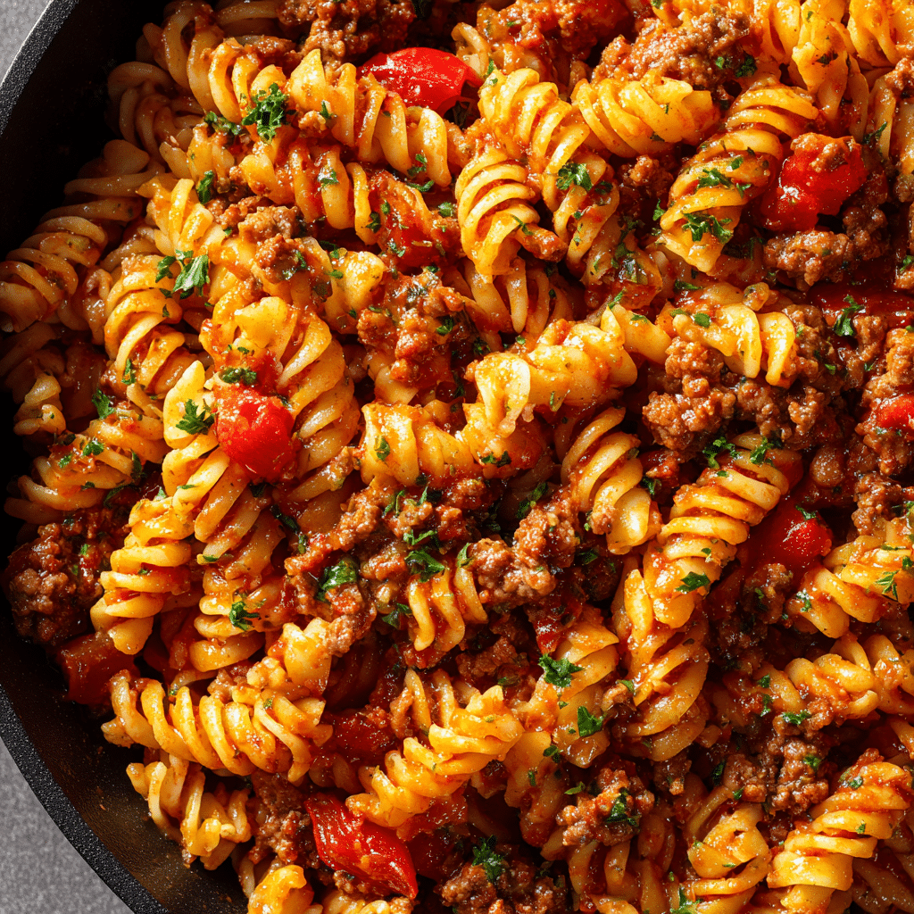 One Pot Beef Taco Pasta
