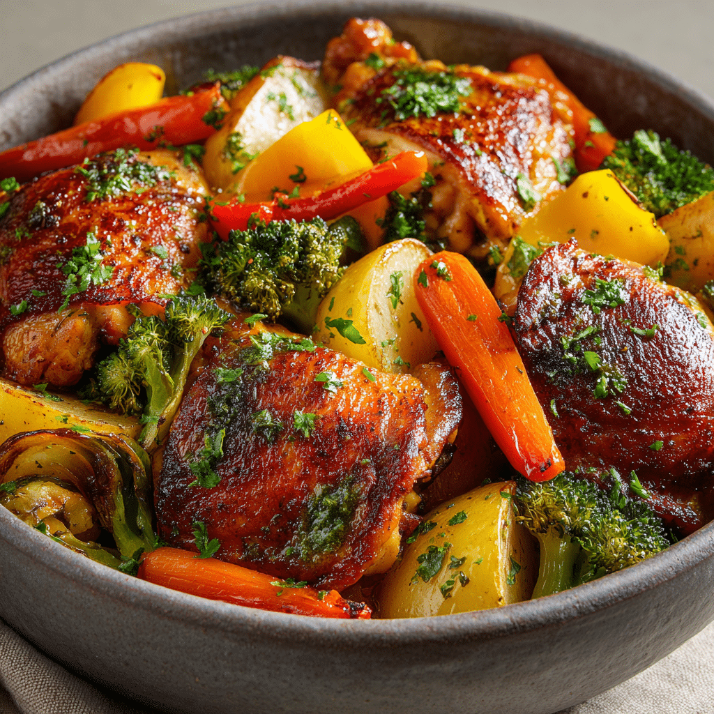Roasted Garlic Chicken and Vegetables