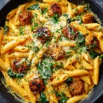 One Pot Creamy Cajun Sausage Pasta (30-Minutes)