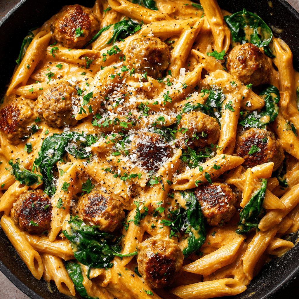 One Pot Creamy Cajun Sausage Pasta (30-Minutes)