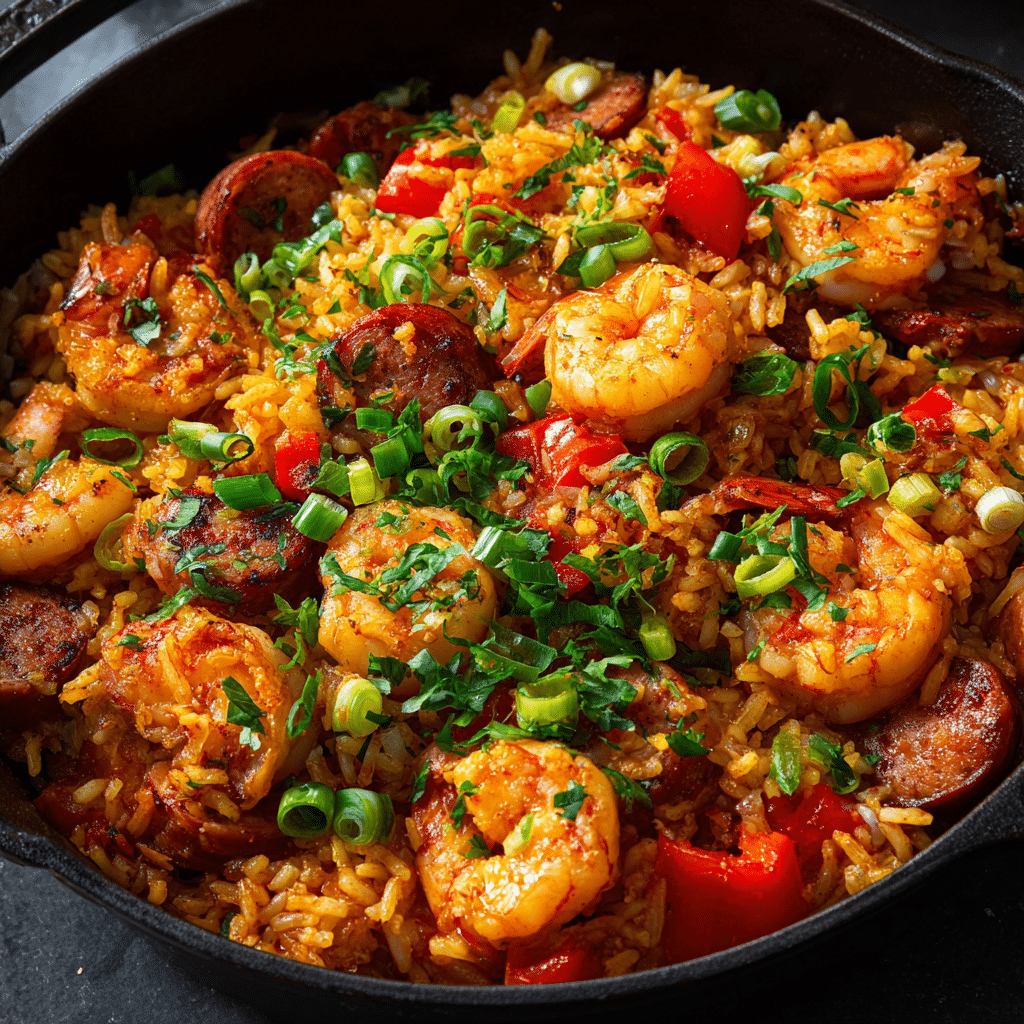 One Pot Shrimp and Sausage Jambalaya
