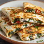 Spinach and Feta Quesadillas (Quick & Healthy)