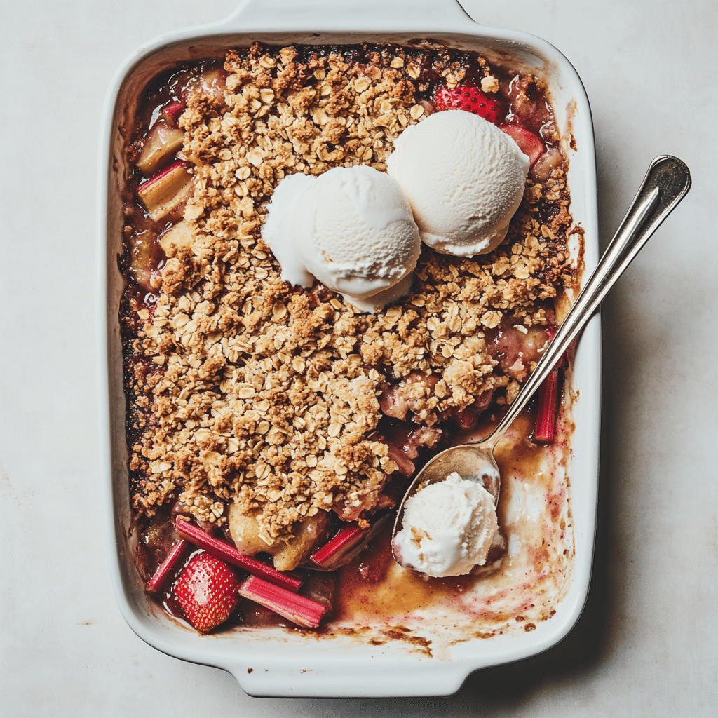 Strawberry Rhubarb Crisp