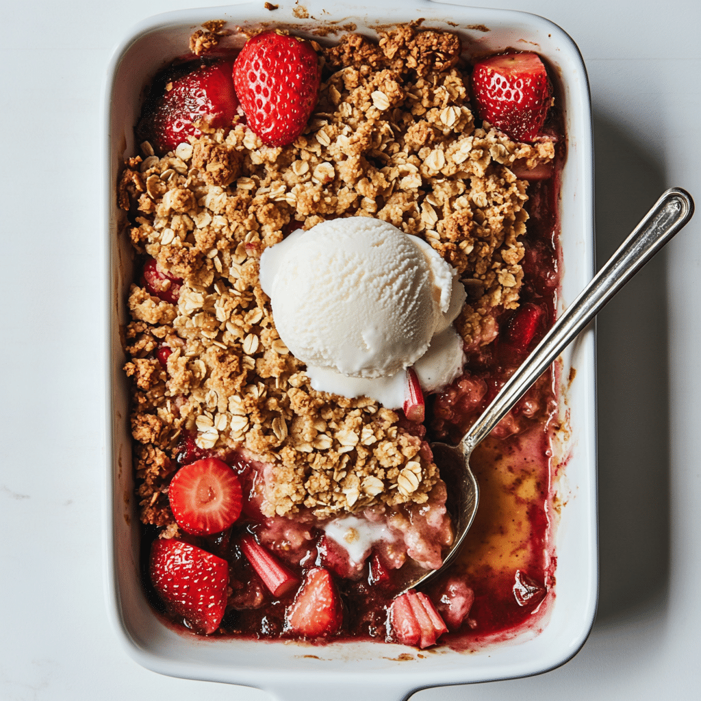 Strawberry Rhubarb Crisp