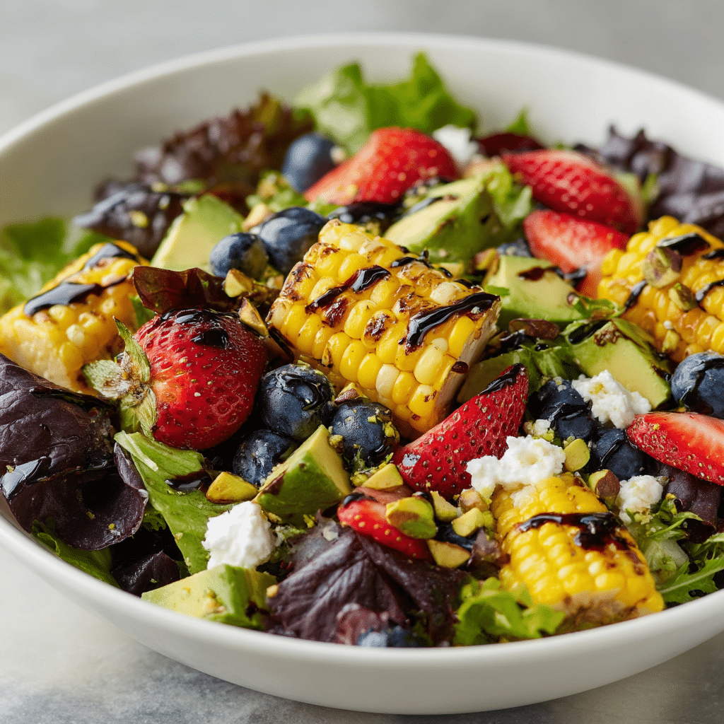 Strawberry Avocado Corn Salad