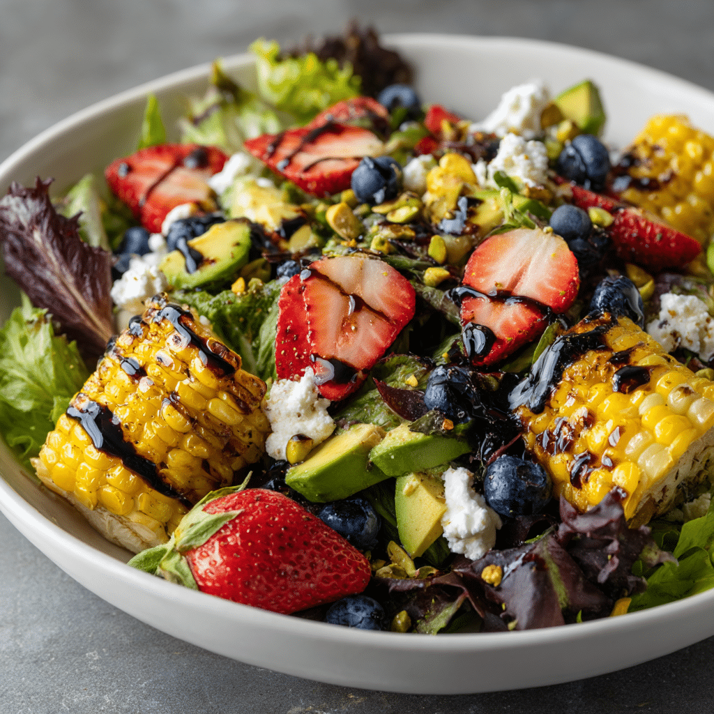 Strawberry Avocado Corn Salad